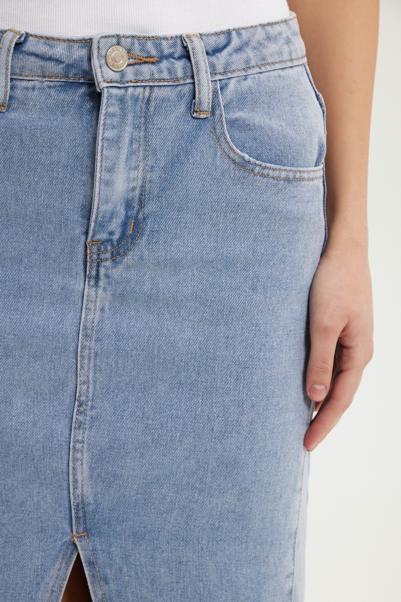 картинка Длинная джинсовая юбка  Nero