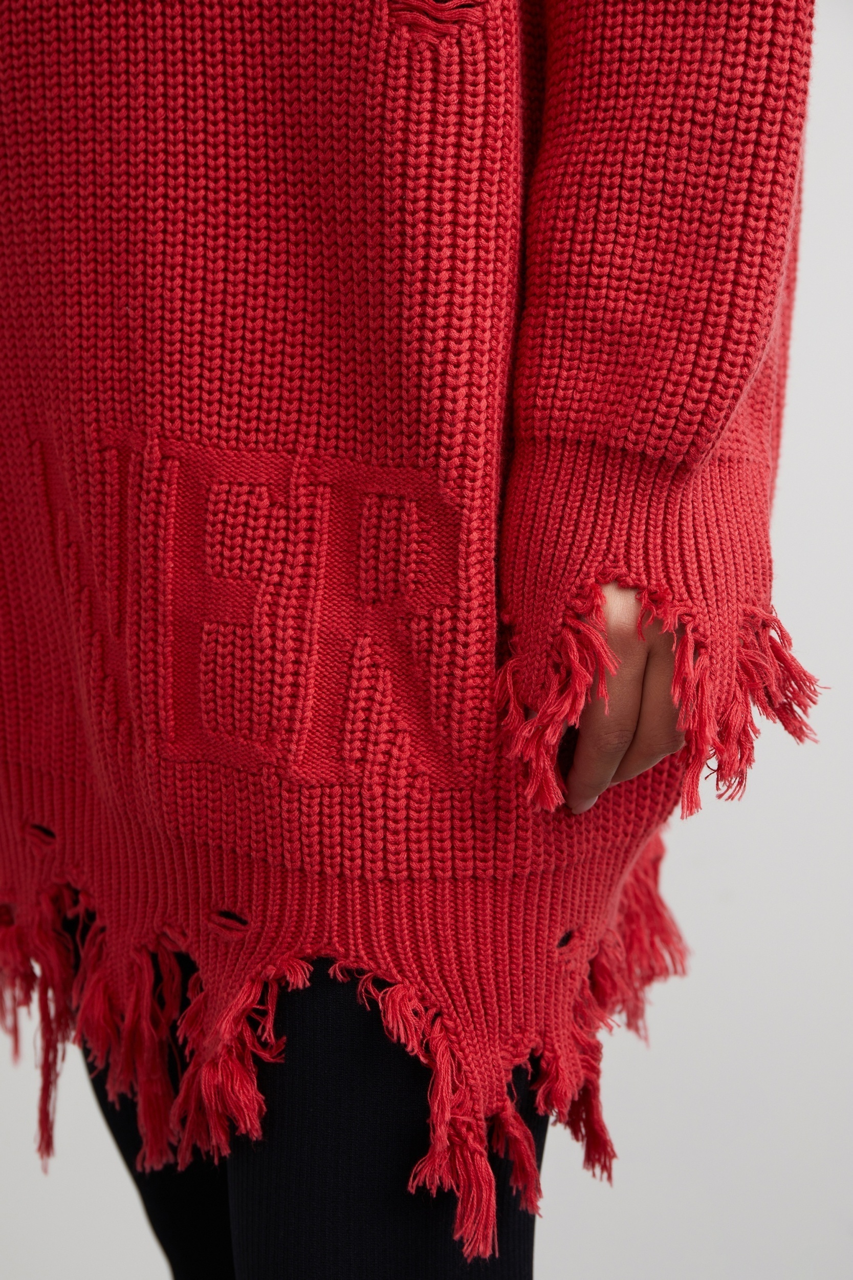 картинка Платье-свитер с дырами Nero